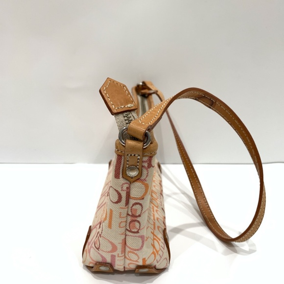 Burberry Blue Label Logo Canvas Pouch Sku#85375 (Gently used, water stain strap) - Picture 4 of 15